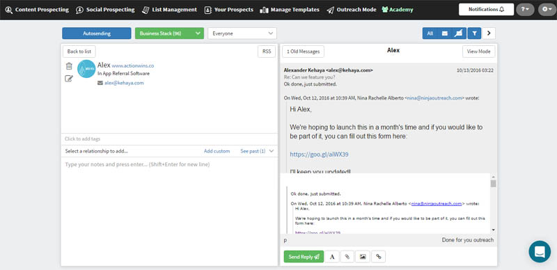 Your Message History Where You Need It