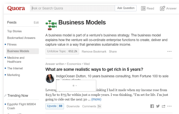 Quora conversation