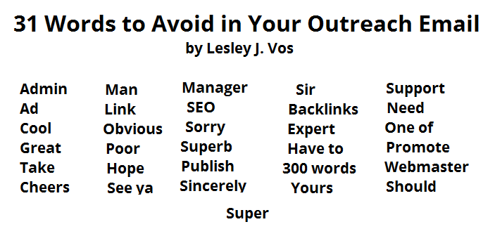 31 words to avoid in your outreach