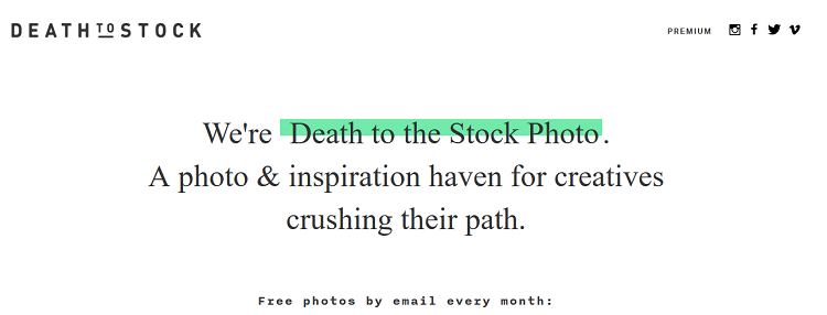 Death to Stock Photos Free Photos By Emails