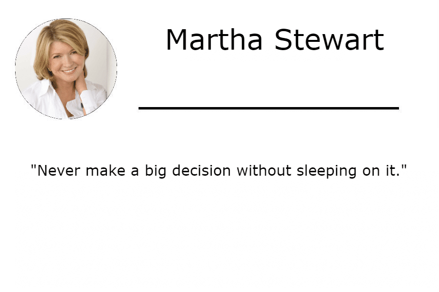 Martha Stewart Quote