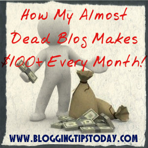 Make money blogging today