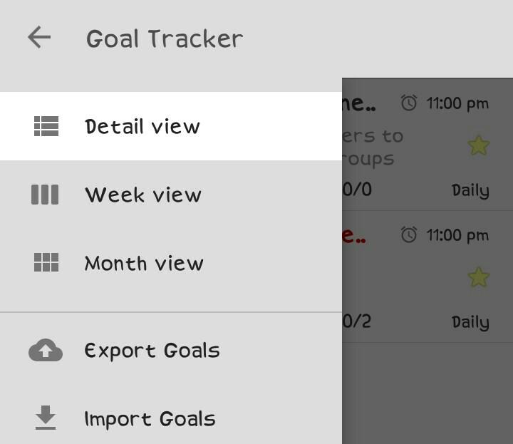 Iphone goal tracker