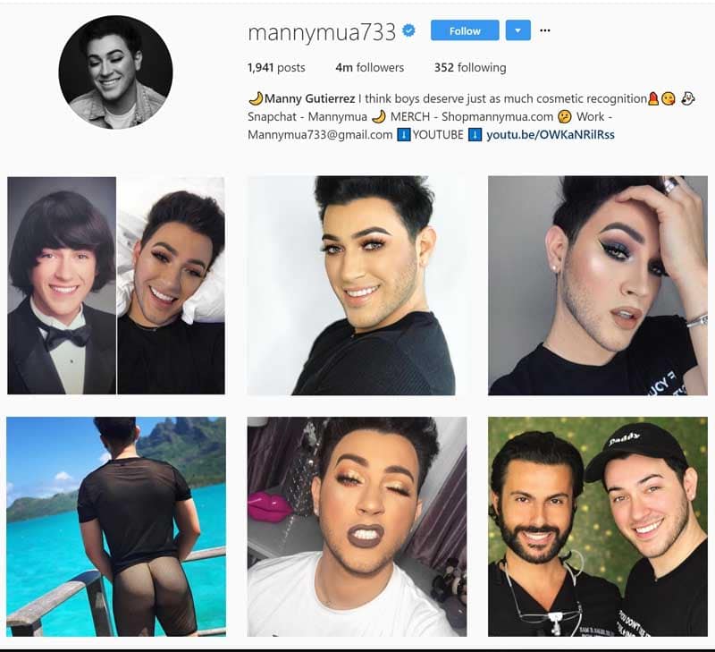 Manny Gutierrez beauty blogger