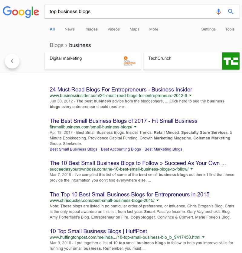 Top Marketing Blogs