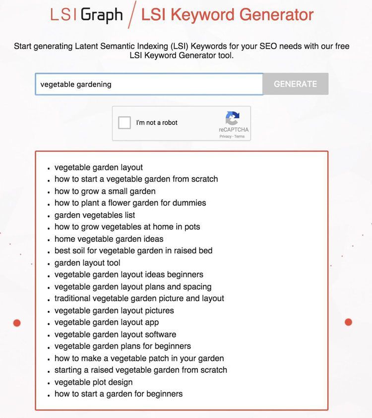 LSI Keywords for evergreen content