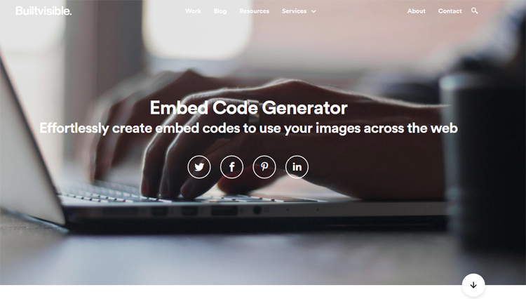 Embed code generator