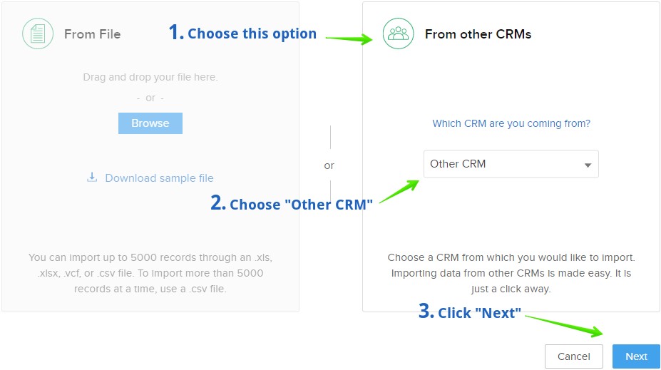 How To Import Ninjaoutreach Data To Zoho Crm