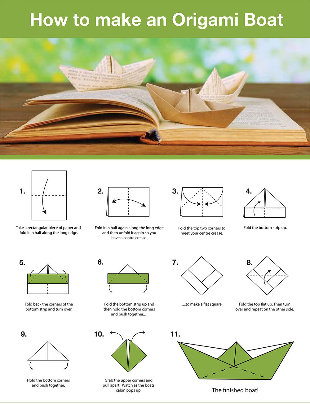 How To Build an Origami Boat